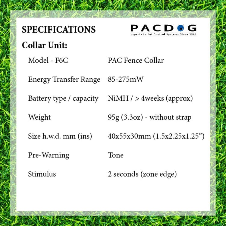PAC Fence Medium/Large Dog Collar | F6C - Image 3